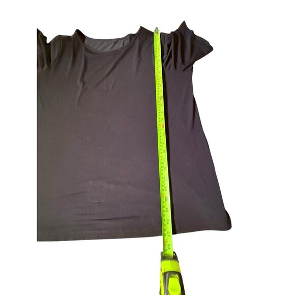 Susan Graver Modern Essentials Top Womens Size XL Black Liquid Knit Oversized - Picture 4 of 5